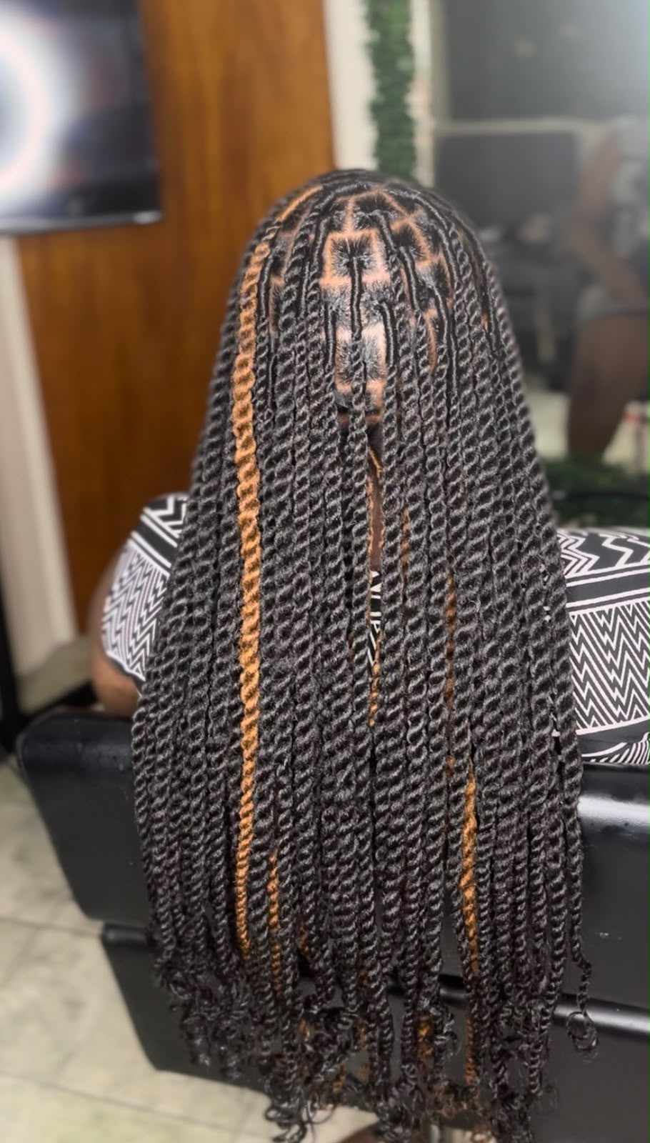 Long textured twists