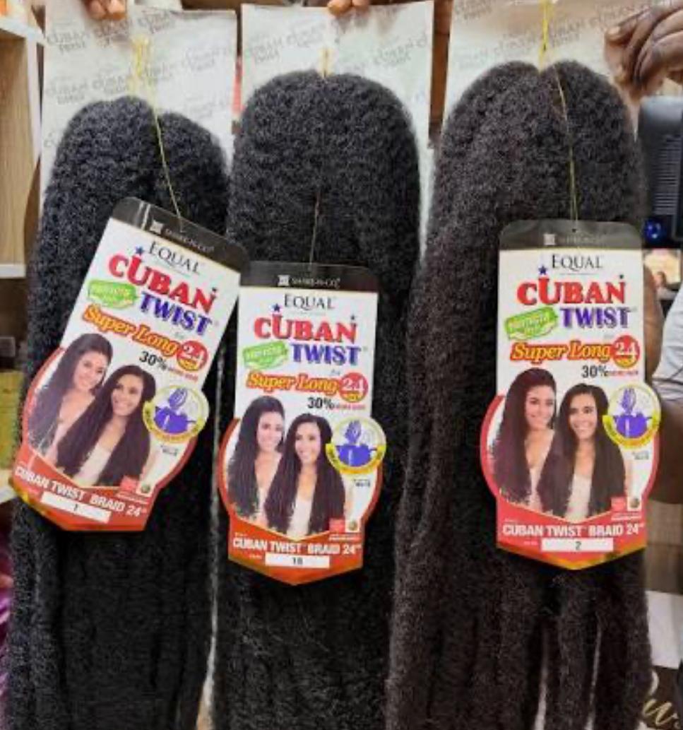 Three packs of Cuban twist hair