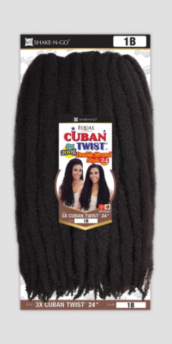 Single pack of Cuban twist hair